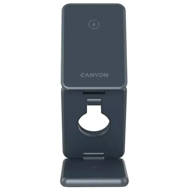 Зарядний пристрій Canyon OnCharge 309 15W 3in1 Metal (CNS-WCS309M)
