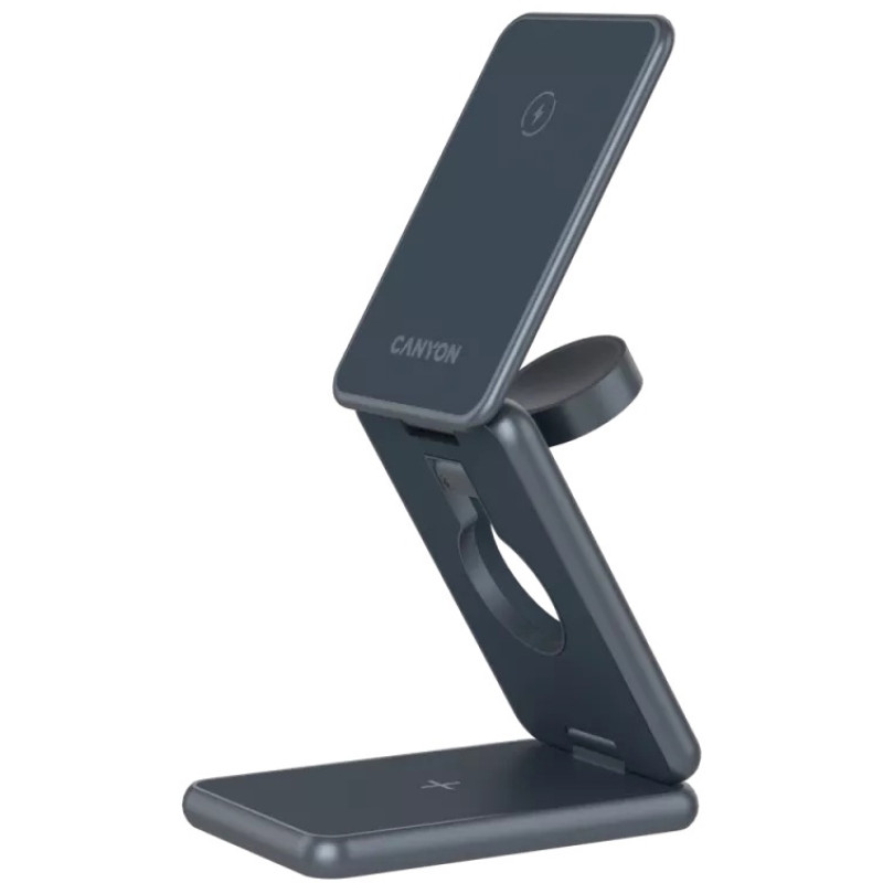 Зарядний пристрій Canyon OnCharge 309 15W 3in1 Metal (CNS-WCS309M)