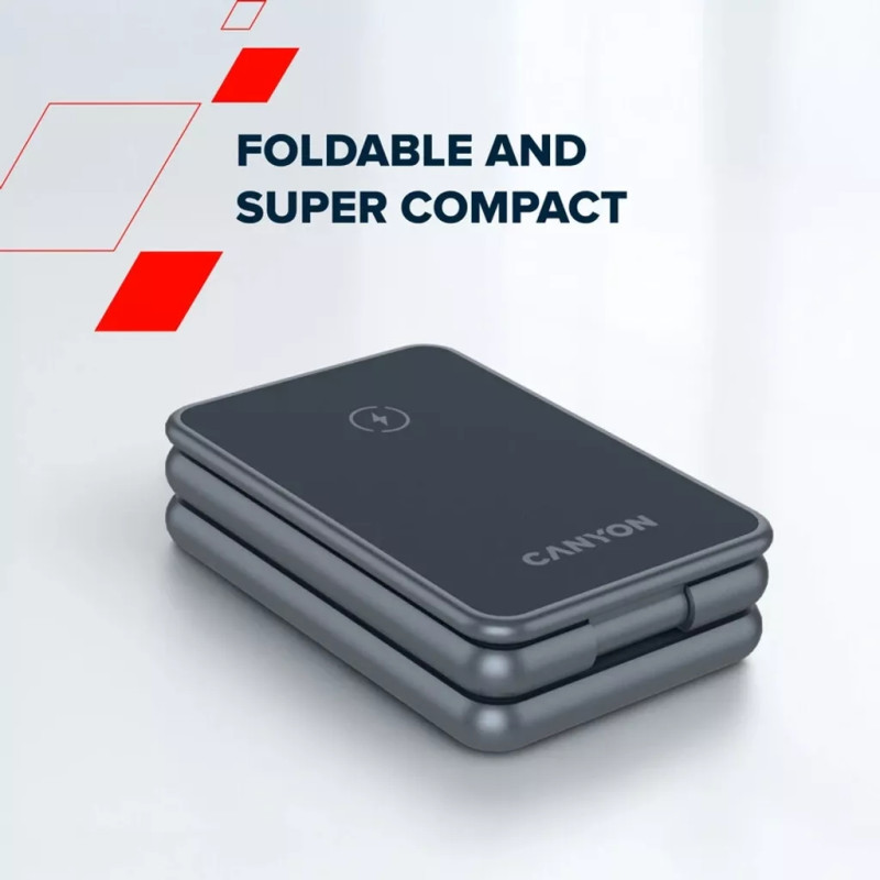 Зарядний пристрій Canyon OnCharge 309 15W 3in1 Metal (CNS-WCS309M)