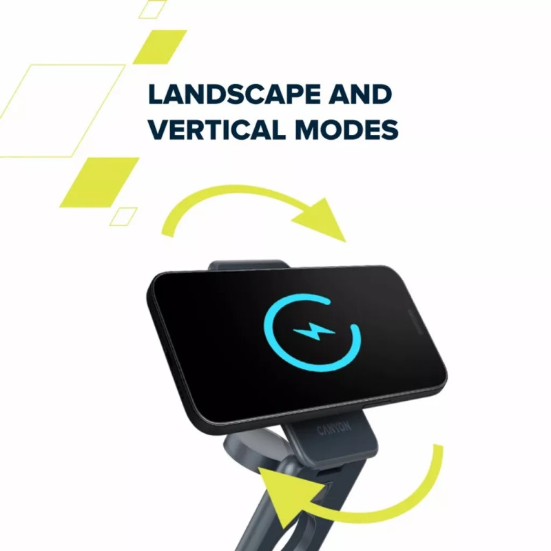 Зарядний пристрій Canyon OnCharge 309 15W 3in1 Metal (CNS-WCS309M)