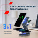 Зарядний пристрій Canyon OnCharge 309 15W 3in1 Metal (CNS-WCS309M)