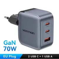 Зарядное устройство Vention TZ-FCGH0 70W Gray Type-C cable(TZ-FCGH0-EU)