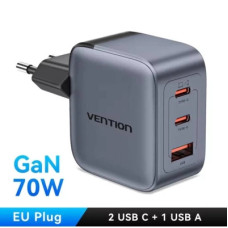 Зарядний пристрій Vention TZ-FCGH0 70W Gray Type-C cable(TZ-FCGH0-EU)