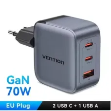 Зарядное устройство Vention TZ-FCGH0 70W Gray Type-C cable(TZ-FCGH0-EU)