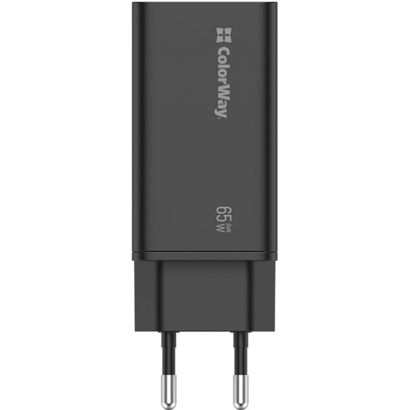 ColorWay GaN3 Pro Power Delivery (USB-A + 2 USB TYPE-C) (CW-CHS039PD-BK)