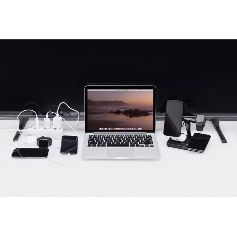 Зарядний пристрій Canyon WS-404 Wireless Charging Station Black (CNS-WCS404)