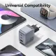 Зарядний пристрій Vention 2xUSB-C PD70W + 1xUSB QC3.0 22.5W GaN gray (FEXH0-EU)
