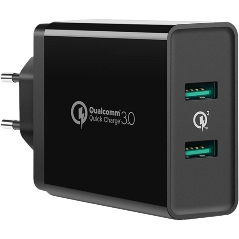 Зарядное устройство UGREEN CD161 36W 2xUSB QC 3.0 Charger Black (10216)