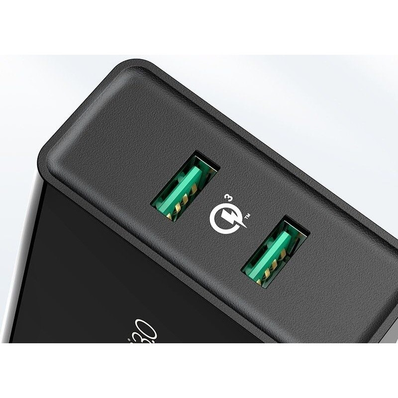 Зарядное устройство UGREEN CD161 36W 2xUSB QC 3.0 Charger Black (10216)