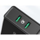 Зарядное устройство UGREEN CD161 36W 2xUSB QC 3.0 Charger Black (10216)