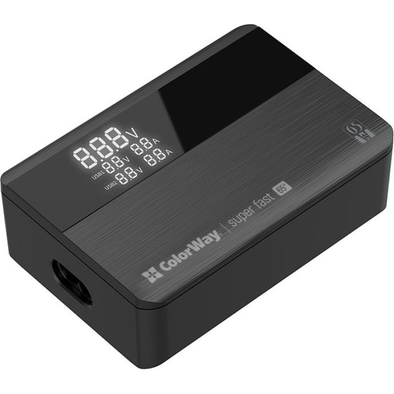 ColorWay 2USB-A + 2USB Type-C 65W Black (CW-CHS040PD-BK)