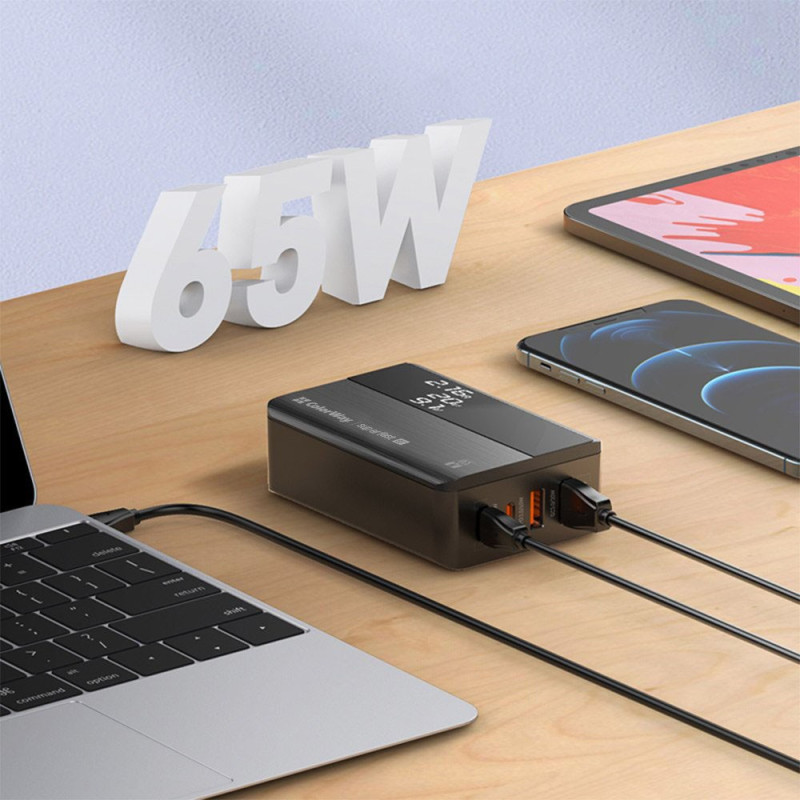 ColorWay 2USB-A + 2USB Type-C 65W Black (CW-CHS040PD-BK)