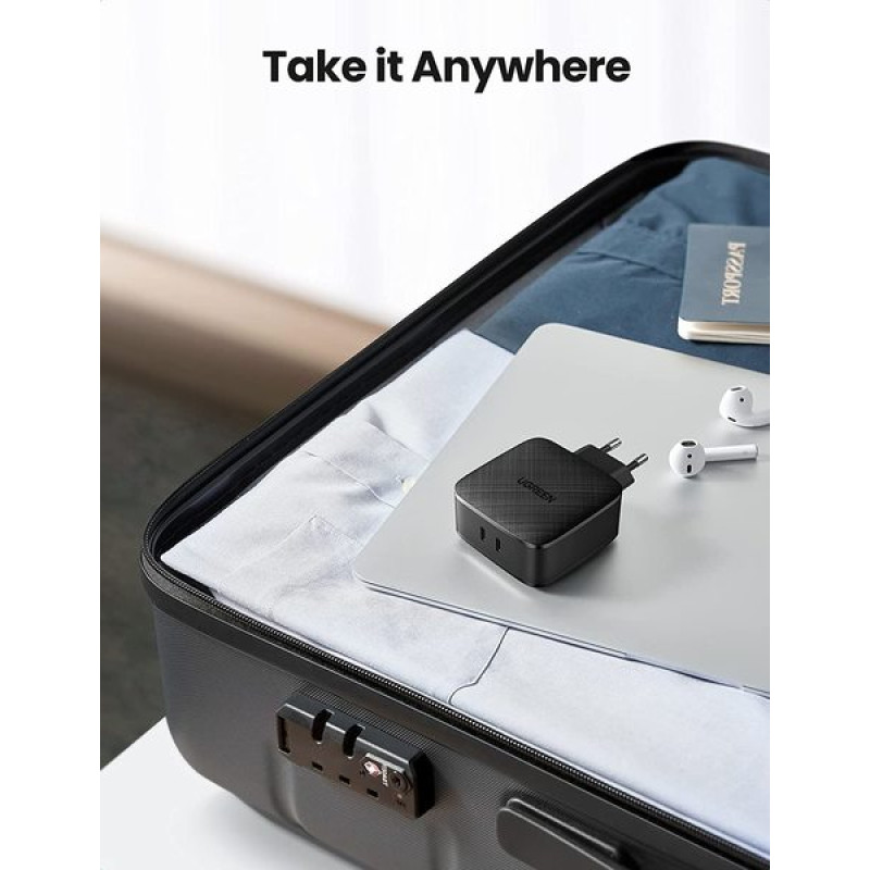 Ugreen Wall Charger 2хUSB-C CD216 66W Black (70867) 