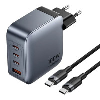 Зарядное устройство Vention TZ-FETH0 100W GaN Gray Type-C cable (TZ-FETH0-EU)