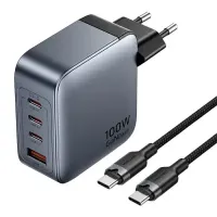 Зарядное устройство Vention TZ-FETH0 100W GaN Gray Type-C cable (TZ-FETH0-EU)