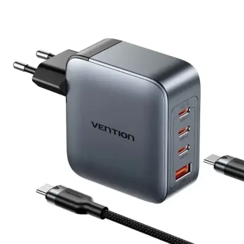Зарядное устройство Vention TZ-FETH0 100W GaN Gray Type-C cable (TZ-FETH0-EU)