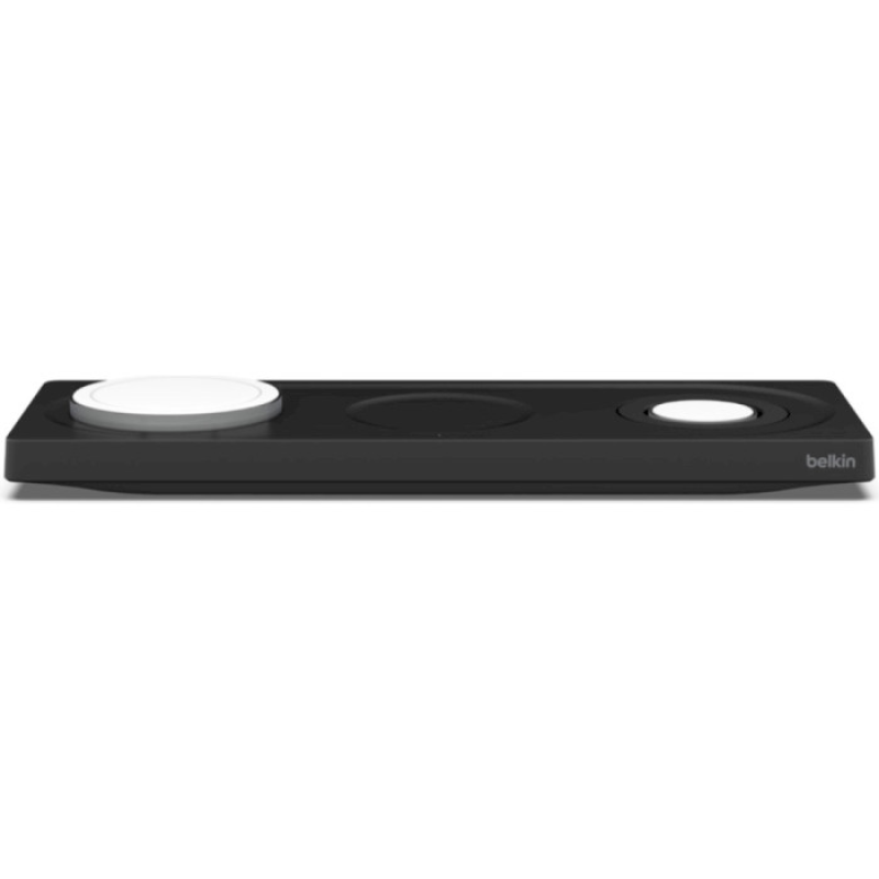 Belkin BOOST CHARGE PRO 3-in-1 Wireless Charging Pad with MagSafe Black (HPU72, WIZ016vfBK)