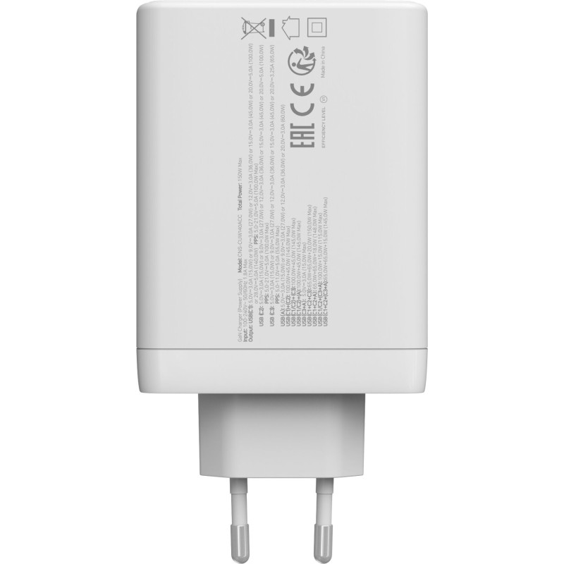 Зарядное устройство Canyon CU140ACC GaN 150W White (CNS-CUW140ACC)