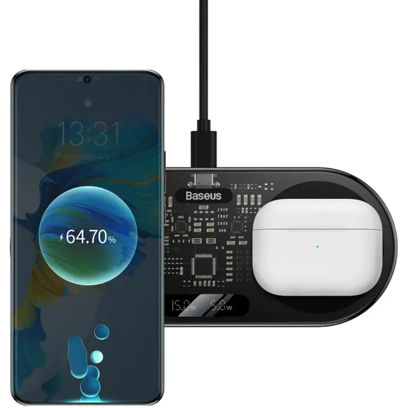 Зарядное устройство Baseus 20W Digital LED Display (WXSX010101)