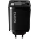 Зарядний пристрій Canyon OnCharge 65RC Build-In Cable 65W Black (CNS-CURC65ACB)