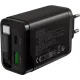 Зарядний пристрій Canyon OnCharge 65RC Build-In Cable 65W Black (CNS-CURC65ACB)