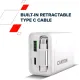 Зарядний пристрій Canyon OnCharge 65RC Build-In Cable 65W Black (CNS-CURC65ACB)