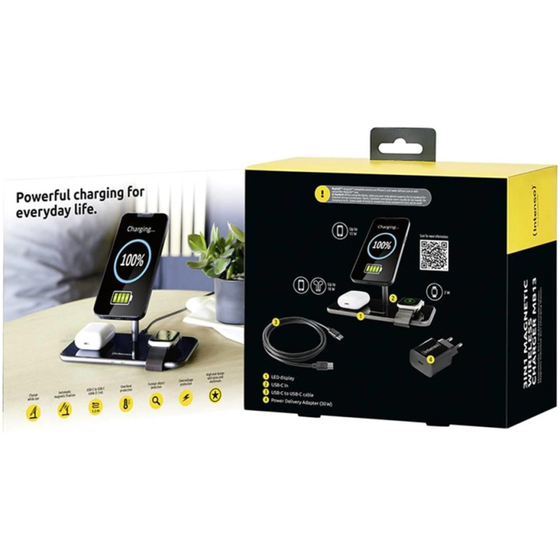 Зарядное устройство Intenso MB13 Magnetic Wireless Charger (7410810)