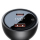 Зарядное устройство Baseus Digital Display PD3.1 Dual Fast Charger Car Charger U+C 140W Set Obsidian Black (CGZX070001)