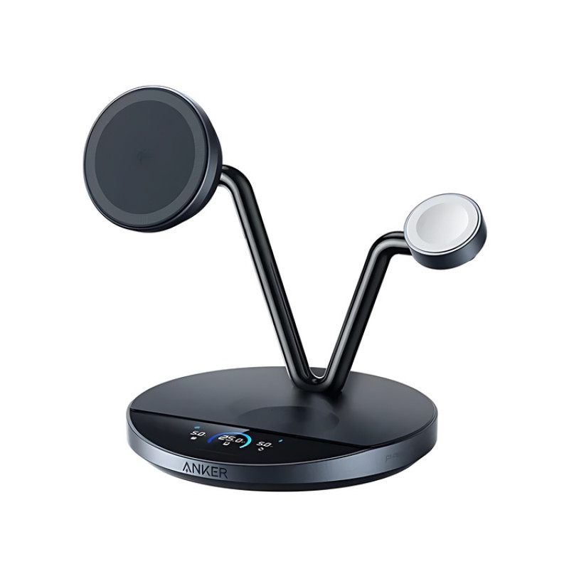 Зарядний пристрій Anker Prime Wireless 3-in-1 25W AirCool Dock Stand (B25X7G11)