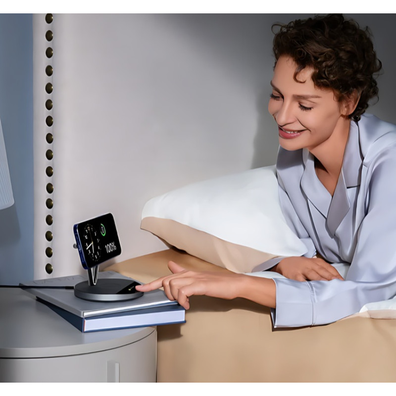 Зарядний пристрій Anker Prime Wireless 3-in-1 25W AirCool Dock Stand (B25X7G11)