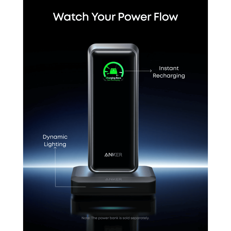 Зарядний пристрій Anker Charging Base для Anker Prime 150W Pogo Pin Black (A1903G11)