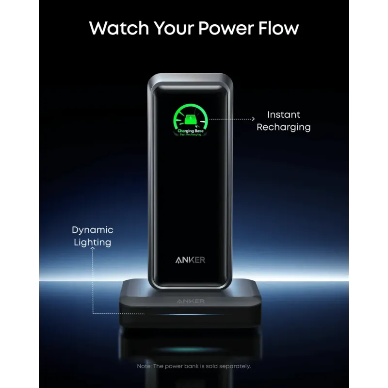 Зарядное устройство Anker Charging Base for Anker Prime 150W Pogo Pin Black (A1903G11)