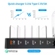 Choetech Q3008 68W Charing Station Black