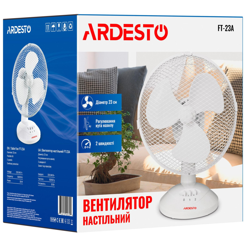 Вентилятор Ardesto FT-23A