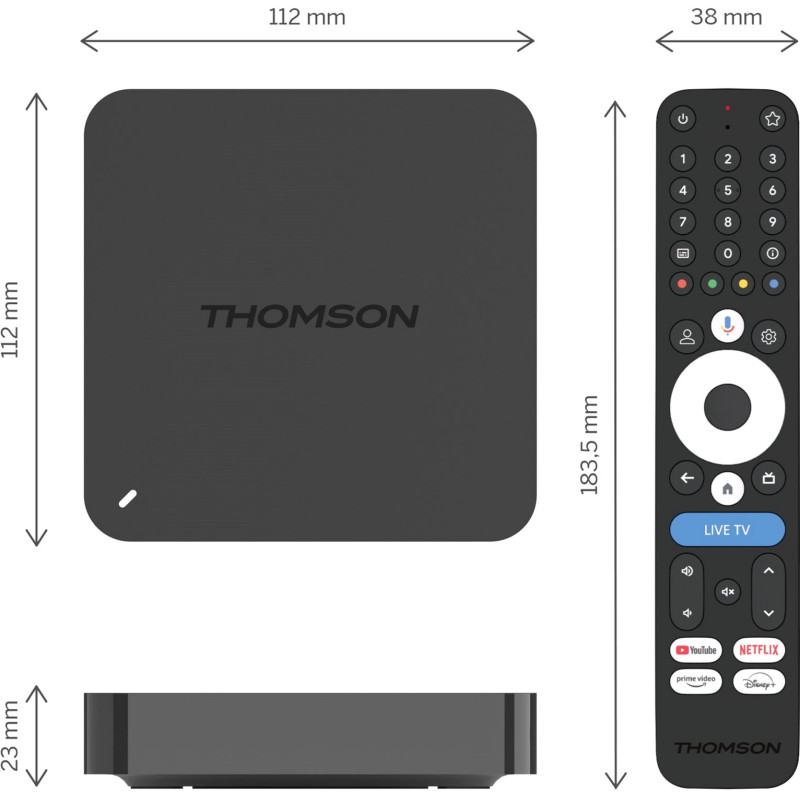 Медіаплеєр Thomson Streaming Box 4K UHD 245G