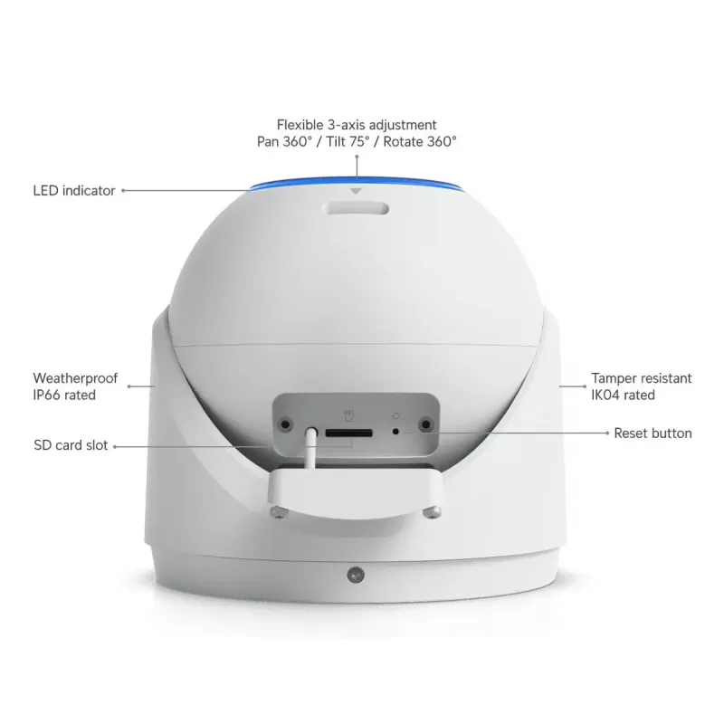 IP Камера Ubiquiti UniFi G6 Pro Turret (UVC-G6-PRO-TURRET-W)