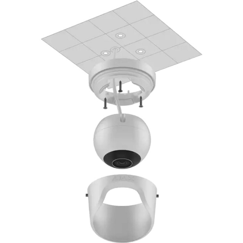 Ajax TurretCam 5 Мп, 2.8 мм White (000039304)