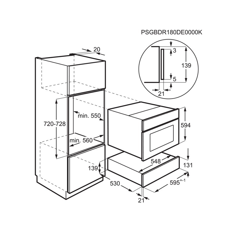 Шафа для підігріву посуду AEG NKD914B