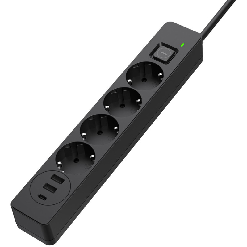 Сетевой фильтр-удлинитель ColorWay CW-CHE432PDB