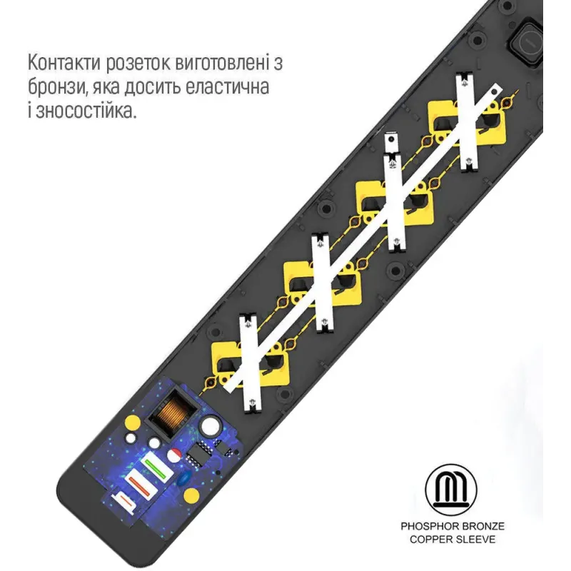 Сетевой фильтр-удлинитель ColorWay CW-CHE432PDB