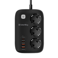 Мережевий фільтр-подовжувач ColorWay CW-CHE34PDB