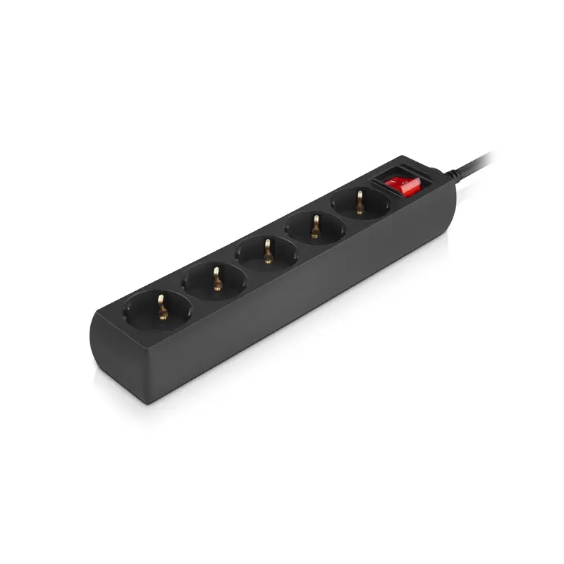 Сетевой фильтр-удлинитель REAL-EL RS-Protect M 10м Black (EL122300037)