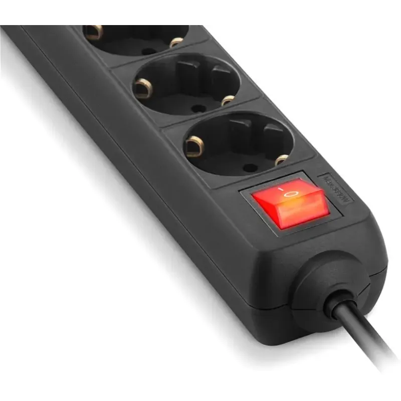 Мережевий фільтр-подовжувач REAL-EL RS-PROTECT 605 3m, black (EL122300041)