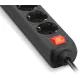 Мережевий фільтр-подовжувач REAL-EL RS-PROTECT 605 3m, black (EL122300041)