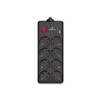 Мережевий фільтр-подовжувач REAL-EL RS-PROTECT 805 3m, black (EL122300043)