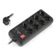 Мережевий фільтр-подовжувач REAL-EL RS-PROTECT 805 3m, black (EL122300043)