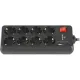 Мережевий фільтр-подовжувач REAL-EL RS-PROTECT 805 3m, black (EL122300043)