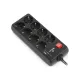 Мережевий фільтр-подовжувач REAL-EL RS-PROTECT 805 3m, black (EL122300043)
