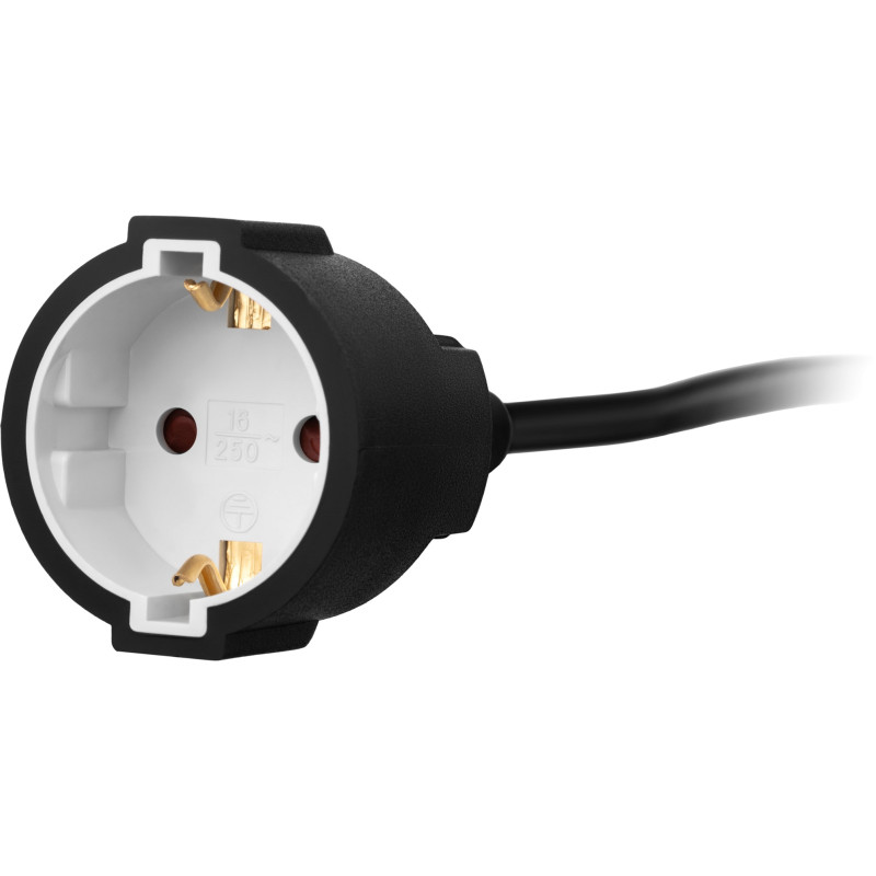 Мережевий фільтр-подовжувач 2E 1XSchuko 3G*1.5мм 20м black (2E-PC315M20)