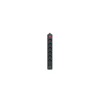 Мережевий фільтр-подовжувач REAL-EL RS-6 PROTECT USB 5m black (EL122300018)